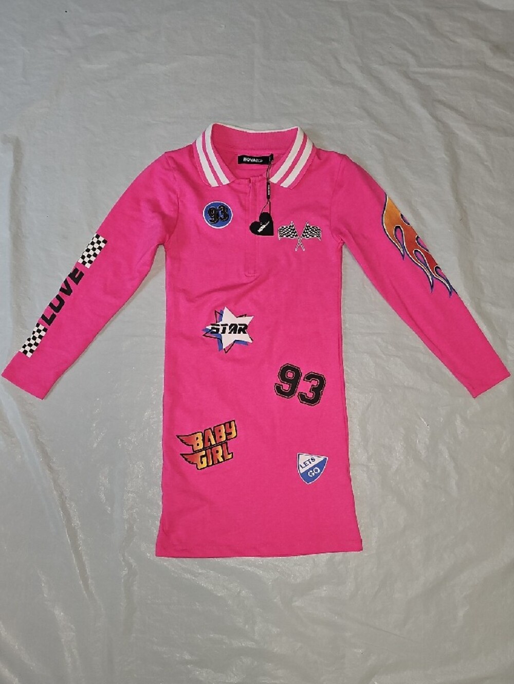 NOVA Kids Mini Baby Girl 93 Long Sleeve Dress Size 7/8